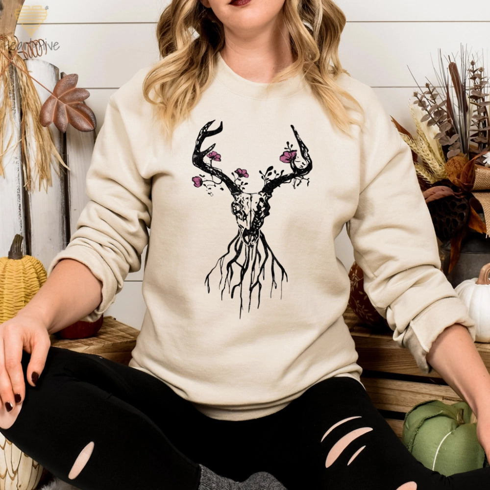 Deer Skull // Pullovers // SAND