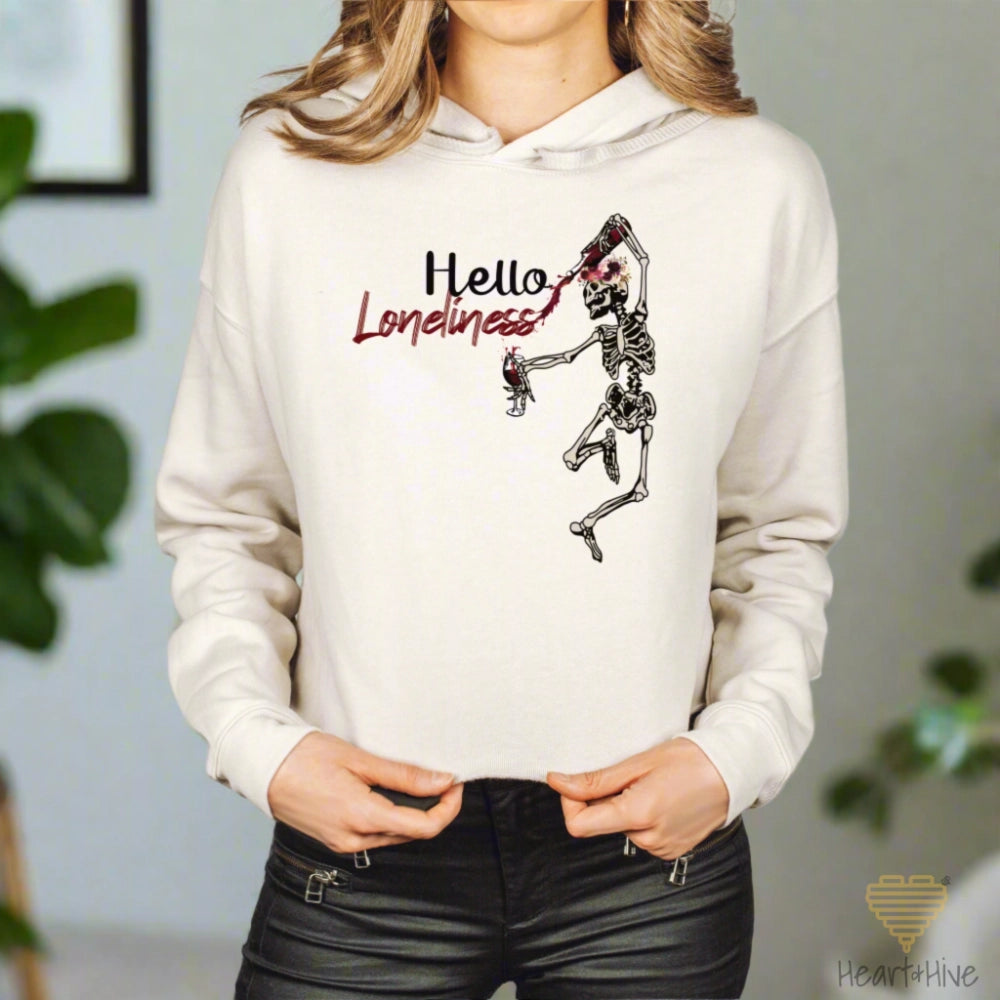 Hello Loneliness // Cropped Hoodie & Crew Fleece // 3 COLORS