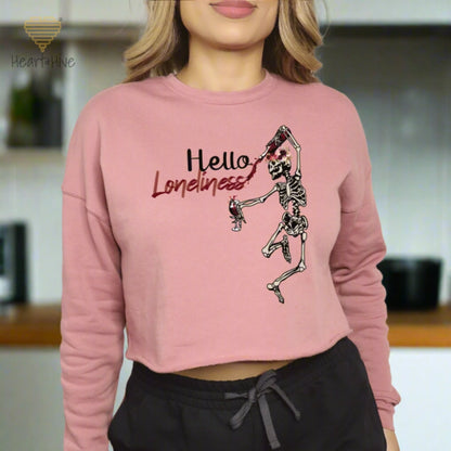 Hello Loneliness // Cropped Hoodie & Crew Fleece // 3 COLORS