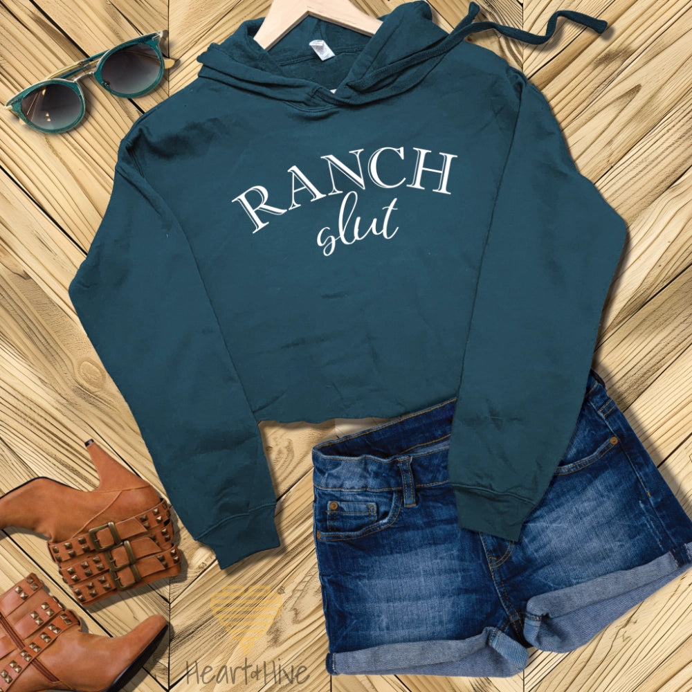 Ranch Slut // Crop Hoodie & Crew Fleece // 4 COLORS